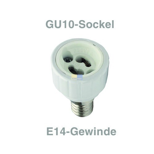 Klick zeigt Details von Adapter für Lampenfassung E14 auf GU10